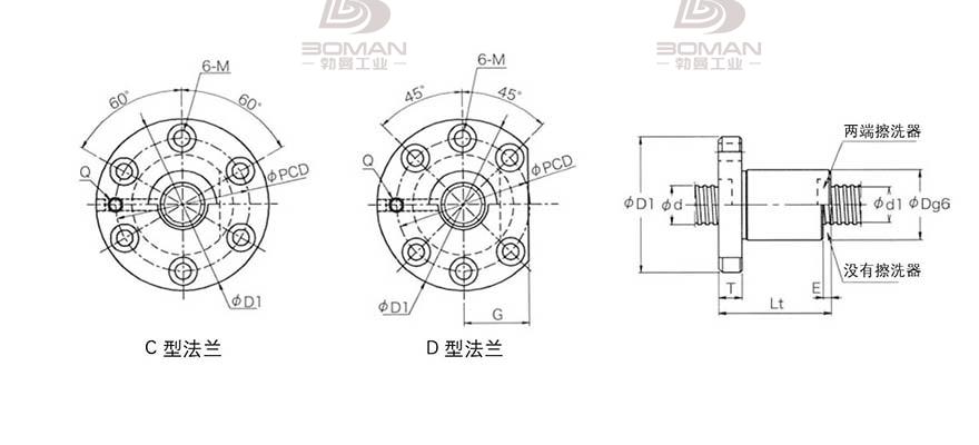 KURODA GD5010KT-DDPR 黑田精工丝杆规格说明
