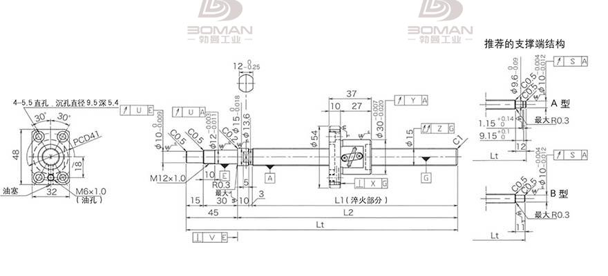 KURODA GP1502DS-BAPR-0600B-C3F 黑田15 和10丝杆价格