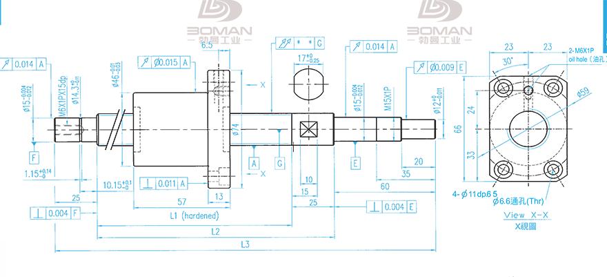 TBI XSVR02010B1DGC5-1099-P1 tbi滚珠丝杆 精度等级