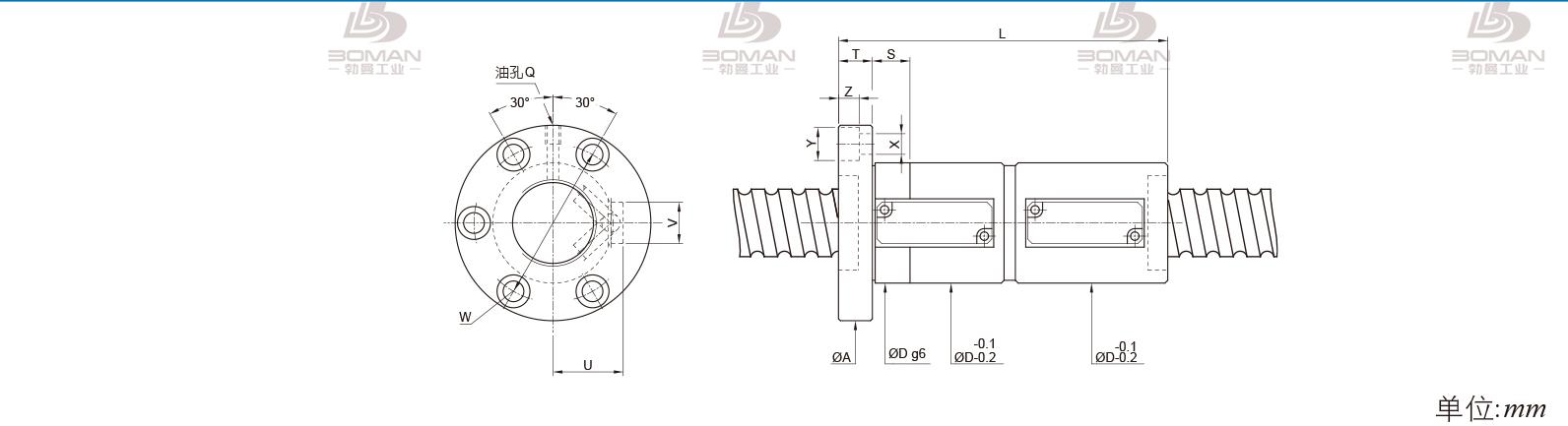 PMI FDVE5016-3.5 pmi滚珠丝杆的轴环作用
